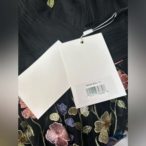 Mac Duggal 68204 Embroidered Ruched Flutter Sleeve A-Line Dress - Picture 5 of 6